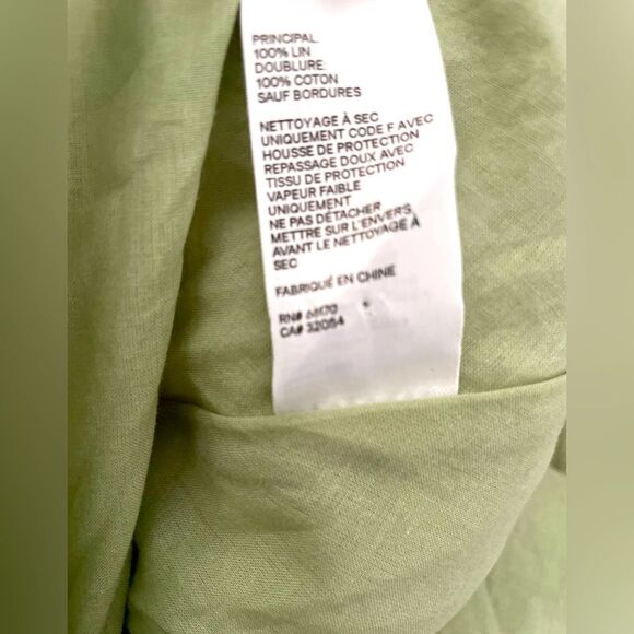 Zimmermann the Dancer Picnic Linen Dress in sage - Picture 7 of 7